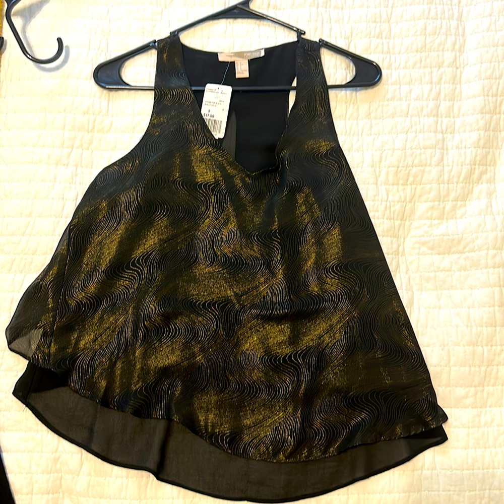 New with tags! Black and Gold Forever 21 blouse
